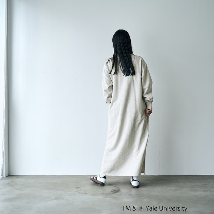 YALE別注ロゴプリントハーフジップワンピース | coen【women】 | 詳細画像4 