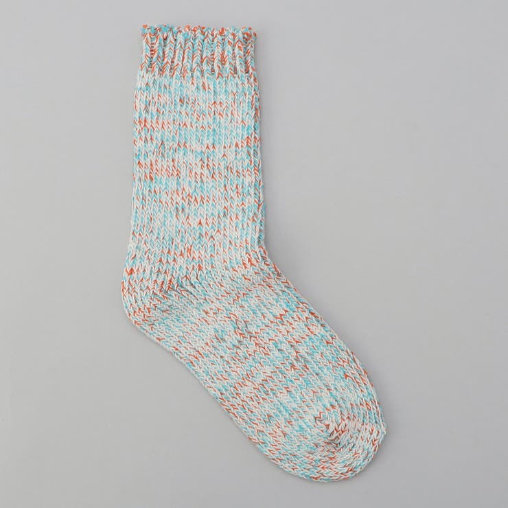 OFF WHITE | メランジテンジククルーソックス | coen【women】