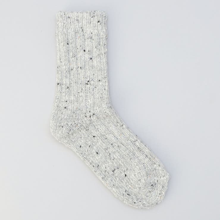 LT.GRAY | 【H FOOT WEAR（エイチ フットウェア）】メランジリブクルーソックス | coen【women】