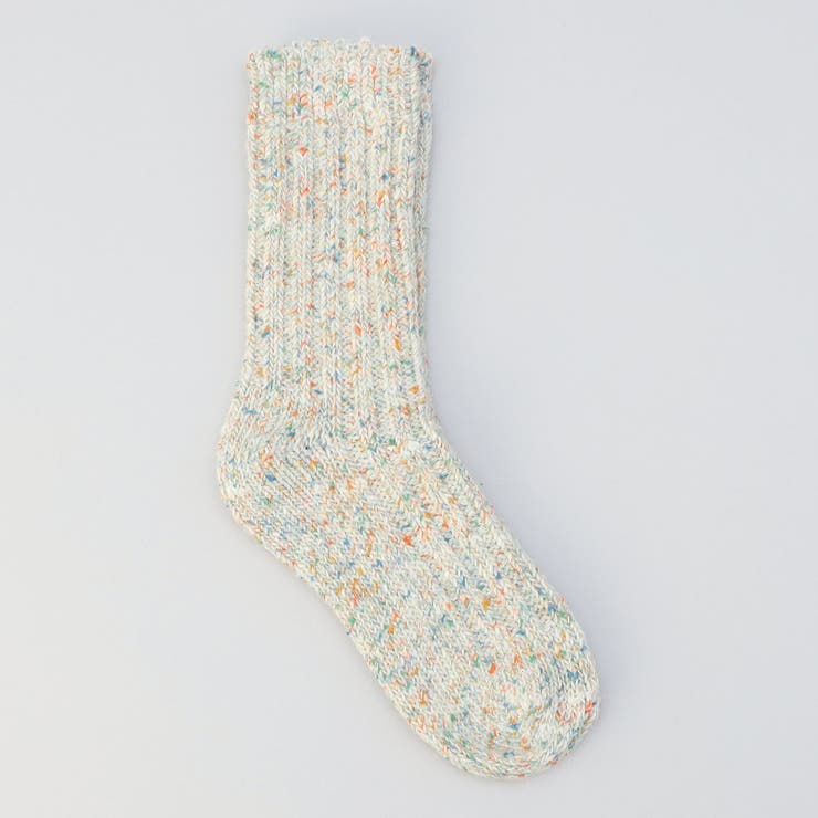 NATURAL | 【H FOOT WEAR（エイチ フットウェア）】メランジリブクルーソックス | coen【women】