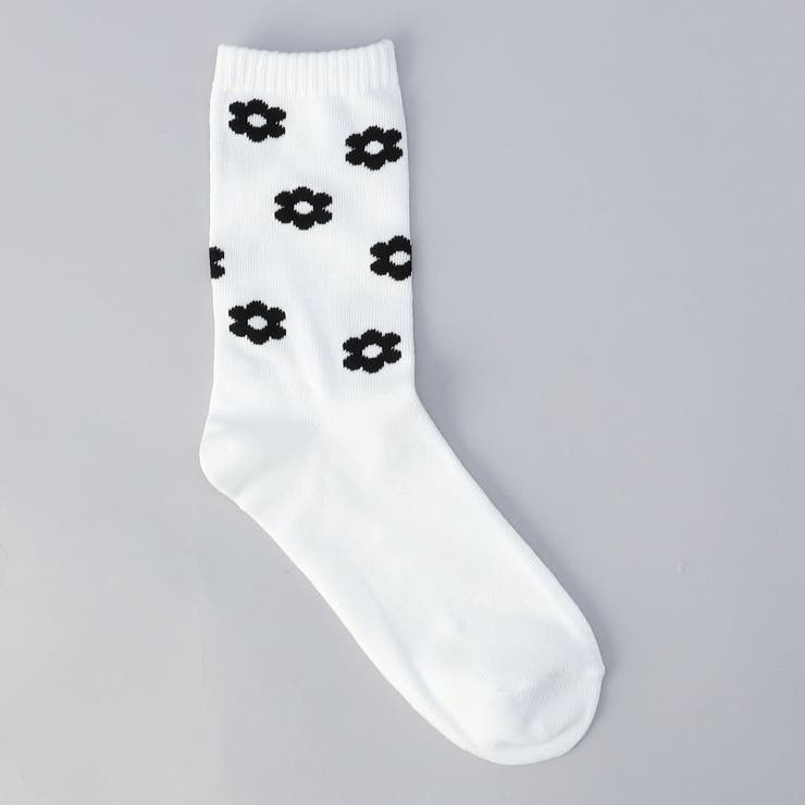 OFF WHITE | フラワージャガードソックス | coen【women】