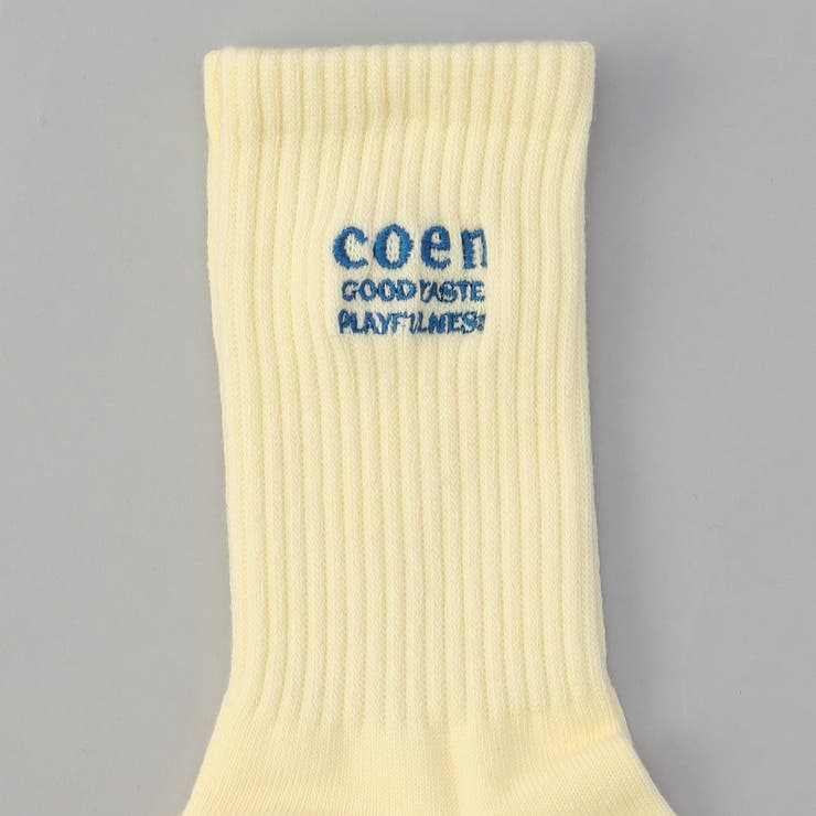COENロゴ刺繍リブソックス | coen【women】 | 詳細画像10 