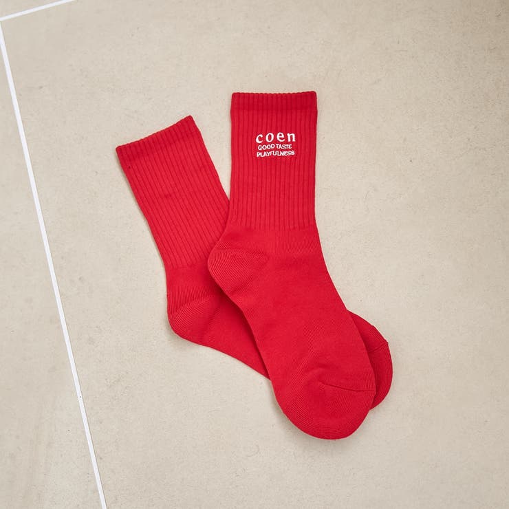 その他1 | 【再入荷 / 新色登場】coen（コーエン）ロゴ刺繍リブソックス | coen【women】