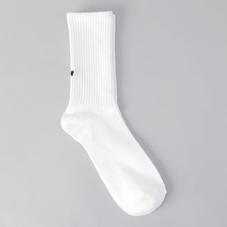 ハートバック刺繍リブソックス | coen【women】 | 詳細画像3 