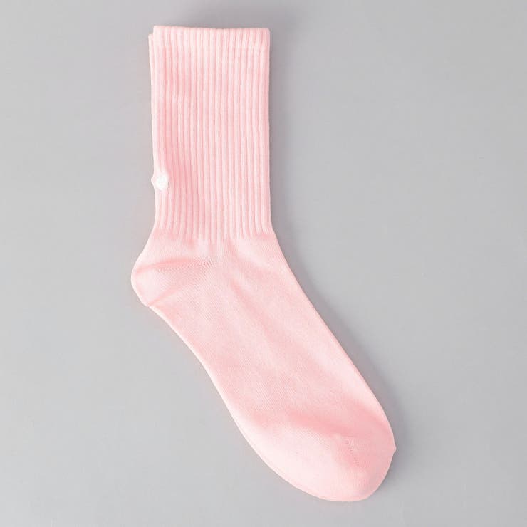 PINK | ハートバック刺繍リブソックス | coen【women】