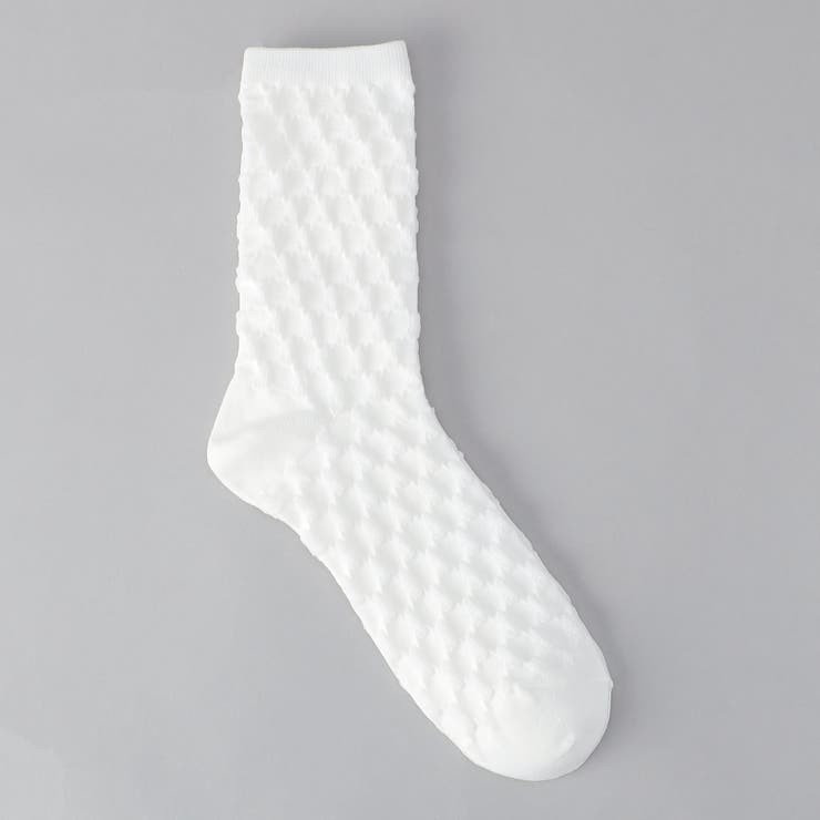 OFF WHITE | ポコポコ立体デザインソックス | coen【women】