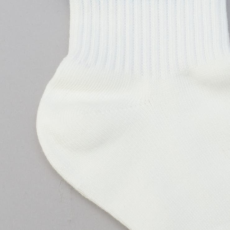 ライン×ロゴ刺繍 クルーソックス | coen【women】 | 詳細画像3 