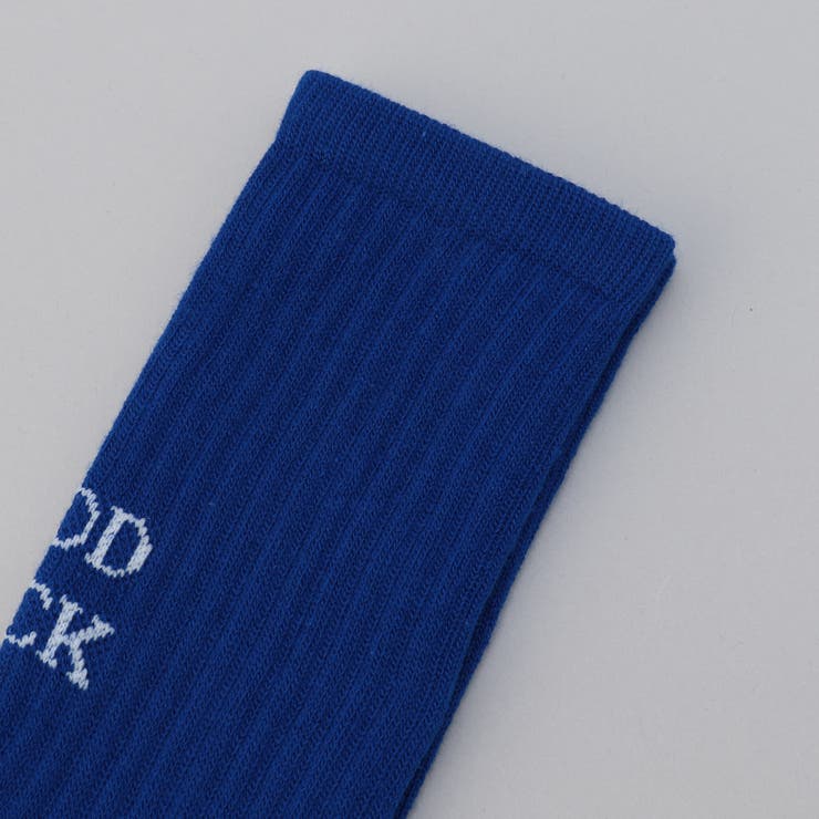 ロゴ刺繍 ジャガード クルーリブソックス | coen【women】 | 詳細画像2 