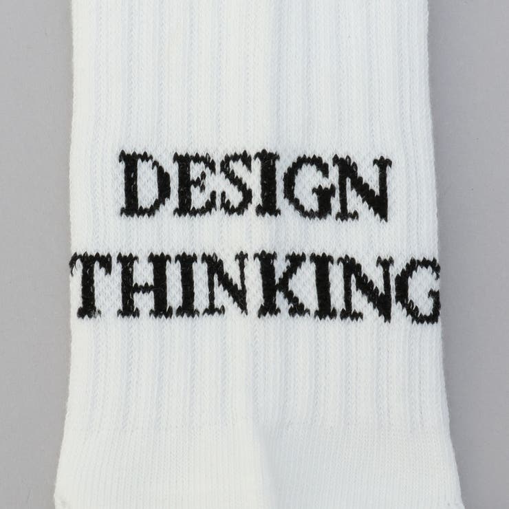 ロゴ刺繍 ジャガード クルーリブソックス | coen【women】 | 詳細画像6 