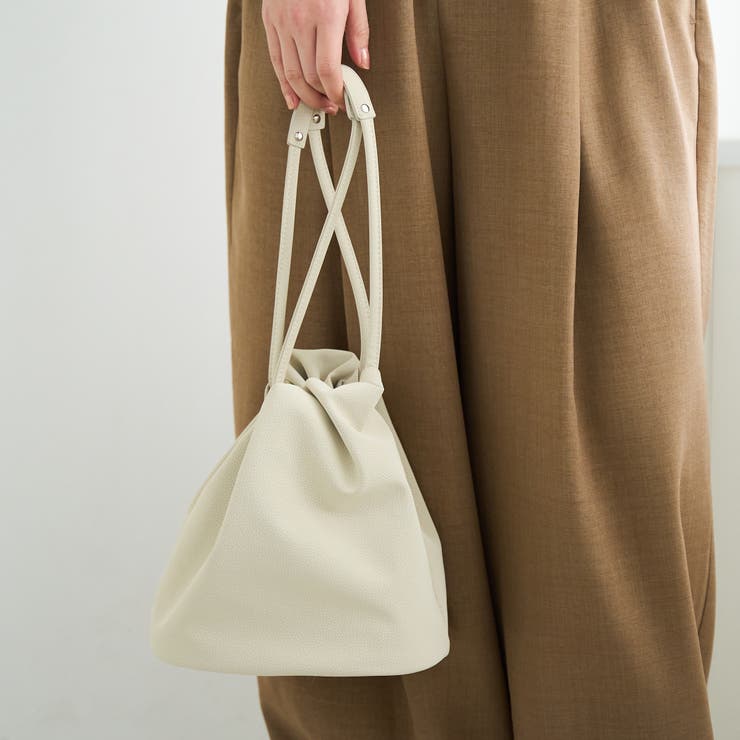 【再入荷・新色登場】レザーライク巾着ショルダーバッグ | coen【women】 | 詳細画像2 