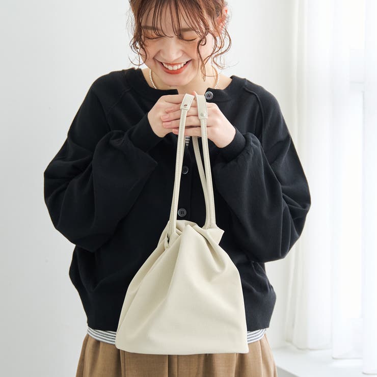 【再入荷・新色登場】レザーライク巾着ショルダーバッグ | coen【women】 | 詳細画像3 