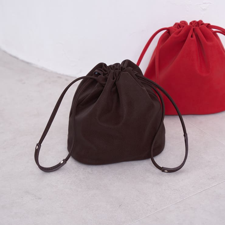 DK.BROWN | 【再入荷・新色登場】レザーライク巾着ショルダーバッグ | coen【women】