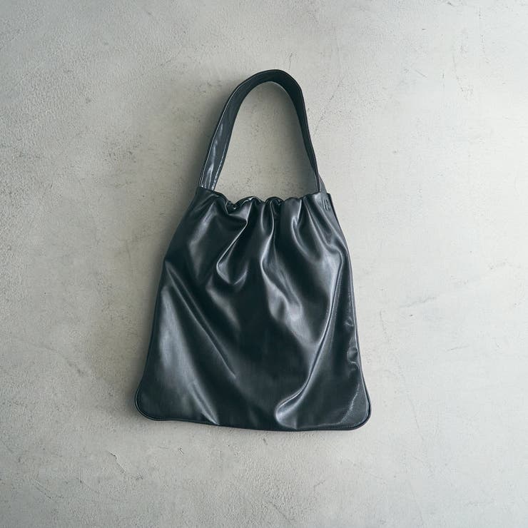 レザーライク ギャザーワンショルダートートバッグ | coen【women】 | 詳細画像2 