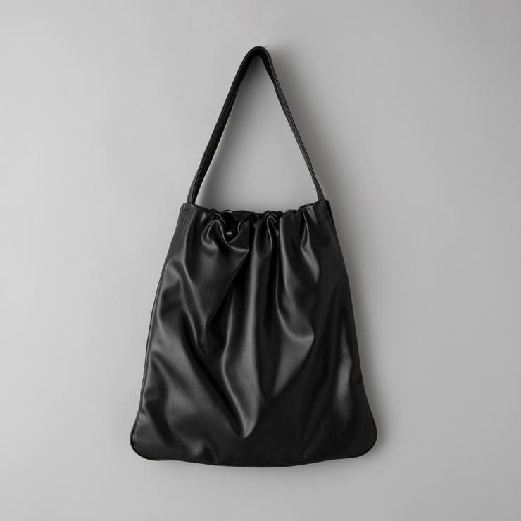 レザーライク ギャザーワンショルダートートバッグ | coen【women】 | 詳細画像6 