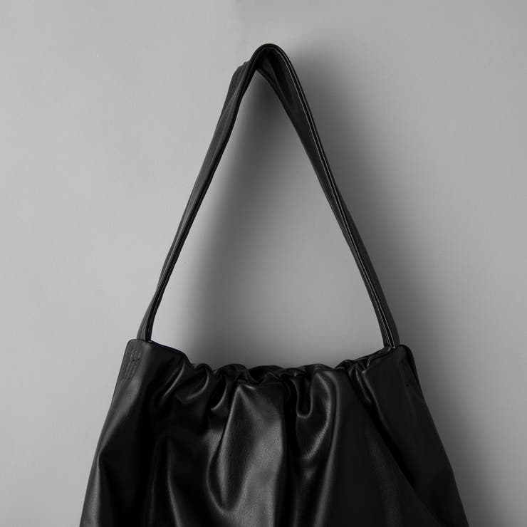 レザーライク ギャザーワンショルダートートバッグ | coen【women】 | 詳細画像7 