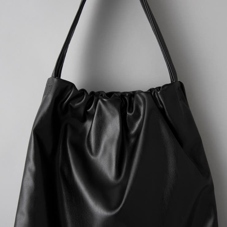 レザーライク ギャザーワンショルダートートバッグ | coen【women】 | 詳細画像9 