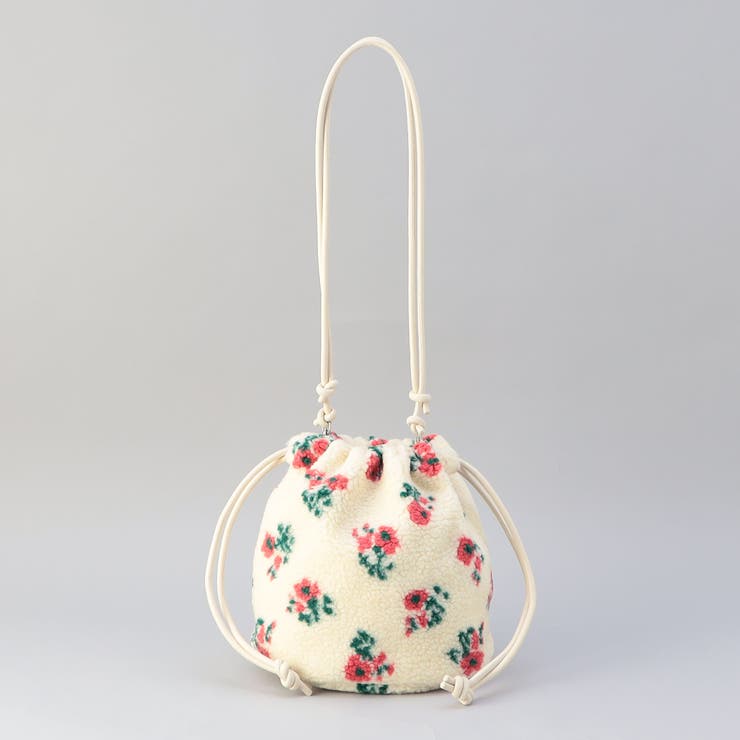 OFF WHITE | 【ギフトにおすすめ】アソートボア巾着ショルダーバッグ | coen【women】