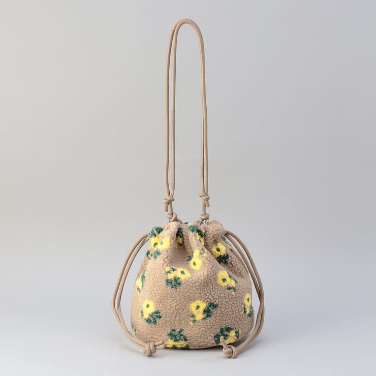 BEIGE | 【ギフトにおすすめ】アソートボア巾着ショルダーバッグ | coen【women】