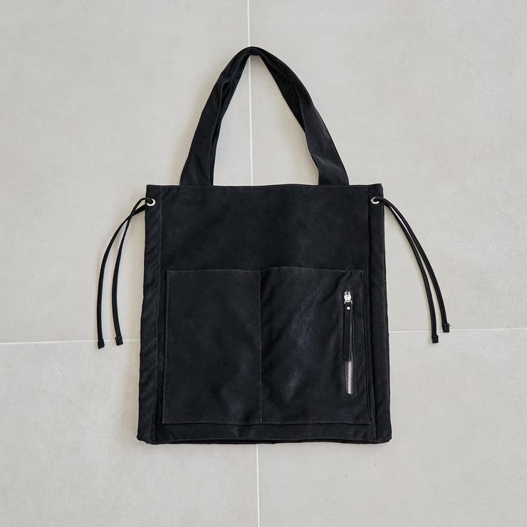 BLACK | ドロストパーテーショントートバッグ | coen【women】