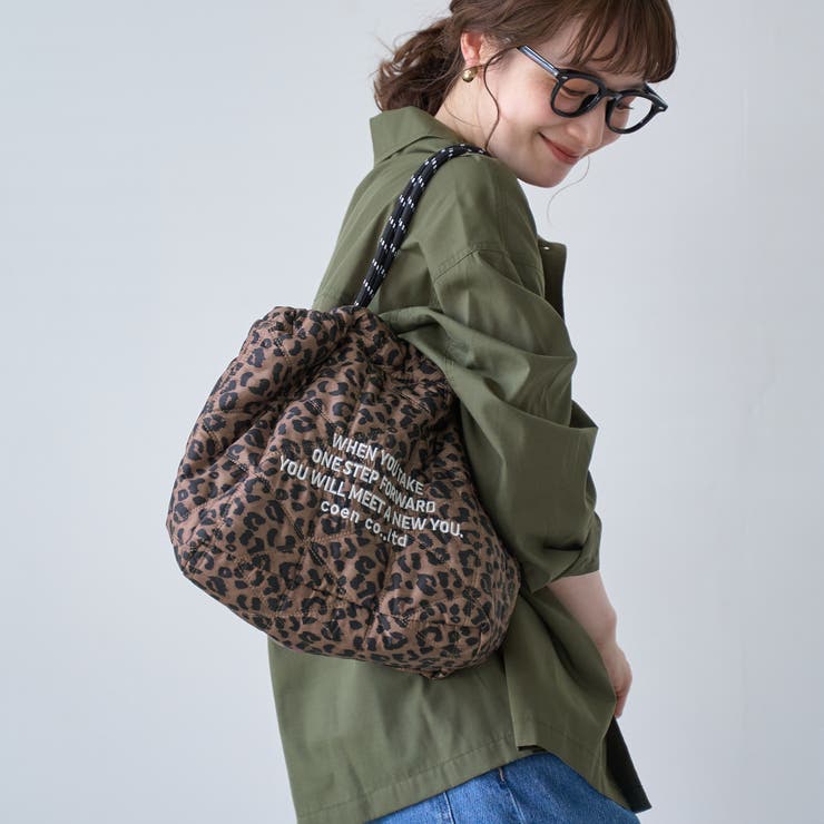 【再入荷/新色登場】ロゴ刺繍キカキルトショルダーバッグ（Mサイズ） | coen【women】 | 詳細画像1 