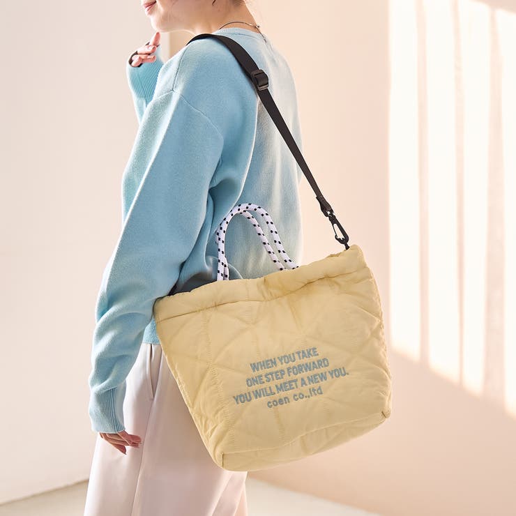 【再入荷/新色登場】ロゴ刺繍キカキルトショルダーバッグ（Mサイズ） | coen【women】 | 詳細画像9 
