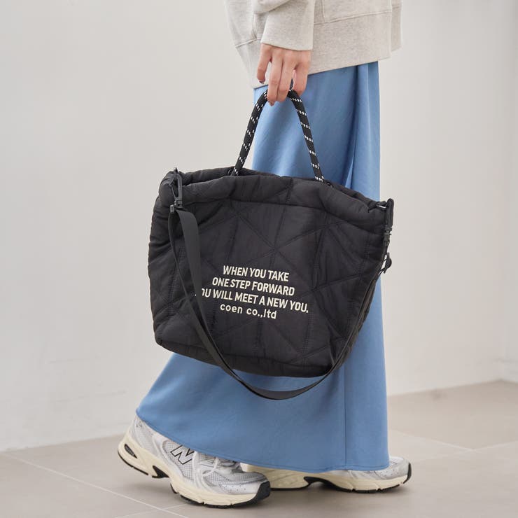 その他2 | 【再入荷/新色登場】ロゴ刺繍キカキルトショルダーバッグ（Mサイズ） | coen【women】