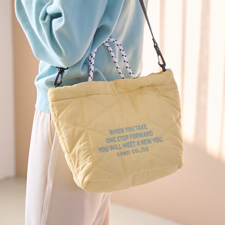 その他6 | 【再入荷/新色登場】ロゴ刺繍キカキルトショルダーバッグ（Mサイズ） | coen【women】