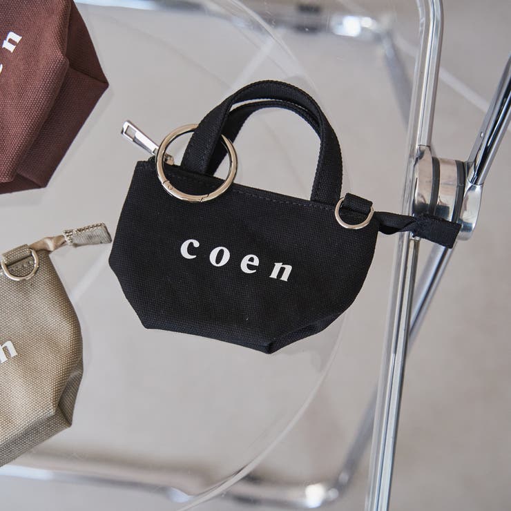 BLACK | 【再入荷・新色登場】coen（コーエン）ロゴトートバッグチャーム XS | coen【women】