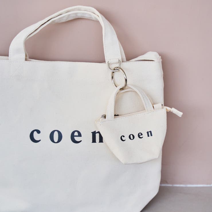 NATURAL | 【再入荷・新色登場】coen（コーエン）ロゴトートバッグチャーム XS | coen【women】
