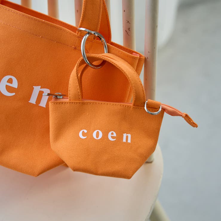 ORANGE | 【再入荷・新色登場】coen（コーエン）ロゴトートバッグチャーム XS | coen【women】