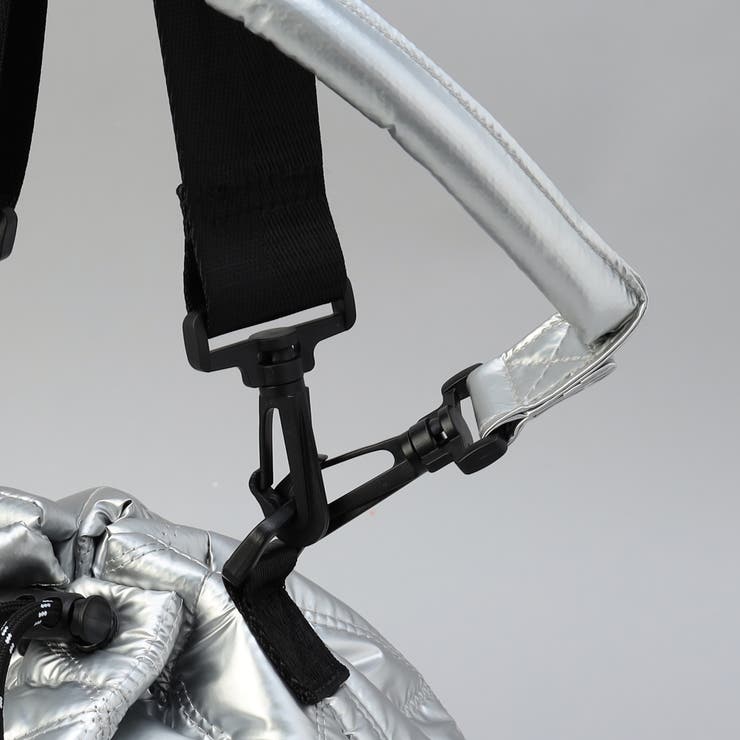 ロゴ刺繍 幾何柄 キルト巾着ショルダーバッグ | coen【women】 | 詳細画像12 