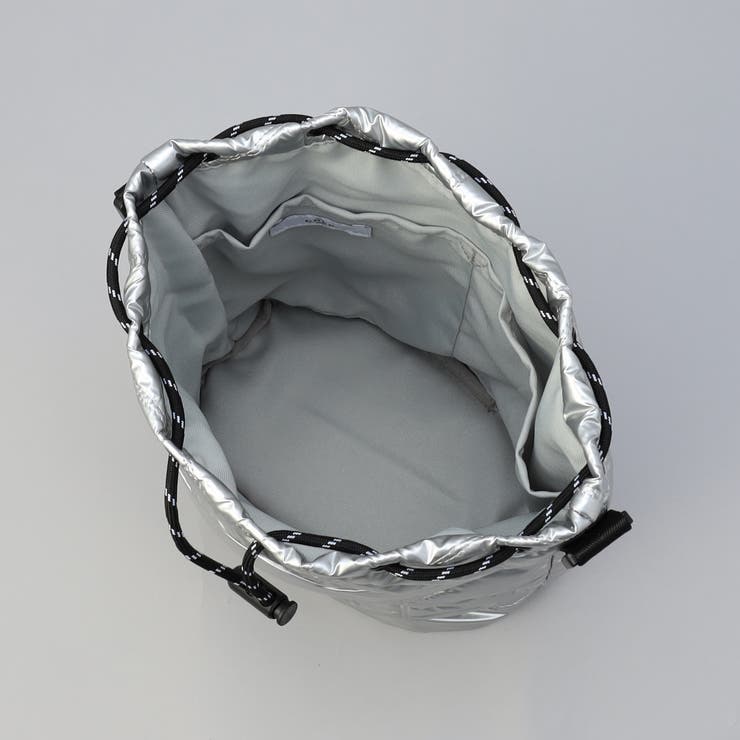 ロゴ刺繍 幾何柄 キルト巾着ショルダーバッグ | coen【women】 | 詳細画像14 