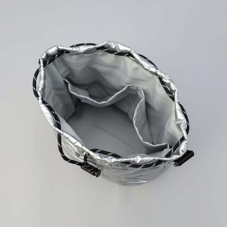 ロゴ刺繍 幾何柄 キルト巾着ショルダーバッグ | coen【women】 | 詳細画像15 