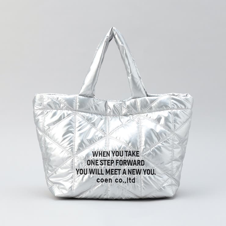 ロゴ刺繍 幾何柄 キルトランチトートバッグ | coen【women】 | 詳細画像9 