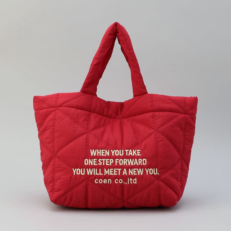 ロゴ刺繍 幾何柄 キルトランチトートバッグ | coen【women】 | 詳細画像10 