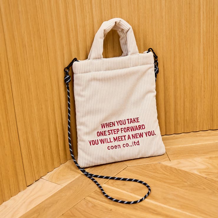 ロゴ刺繍コーデュロイショルダーバッグ | coen【women】 | 詳細画像7 
