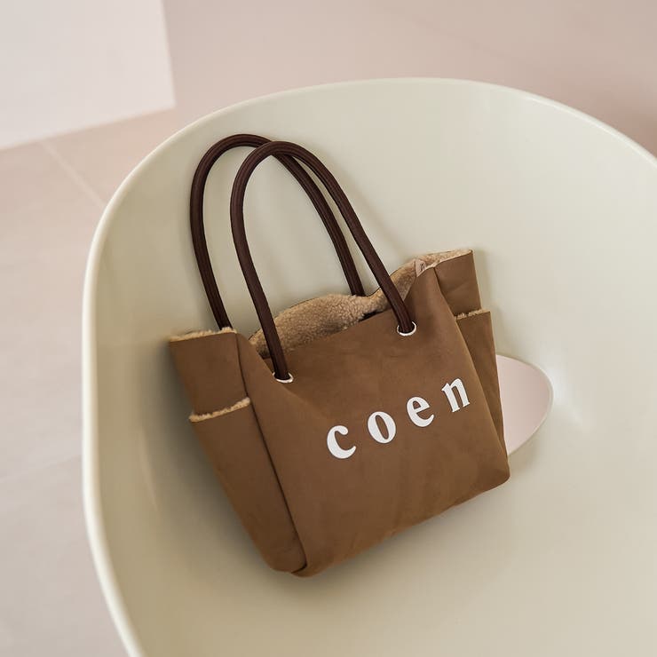 coenロゴ リバーシブルフェイクムートンボアトート | coen【women】 | 詳細画像10 