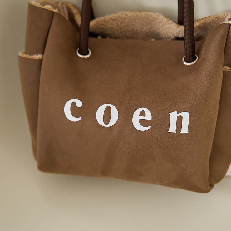 coenロゴ リバーシブルフェイクムートンボアトート | coen【women】 | 詳細画像11 