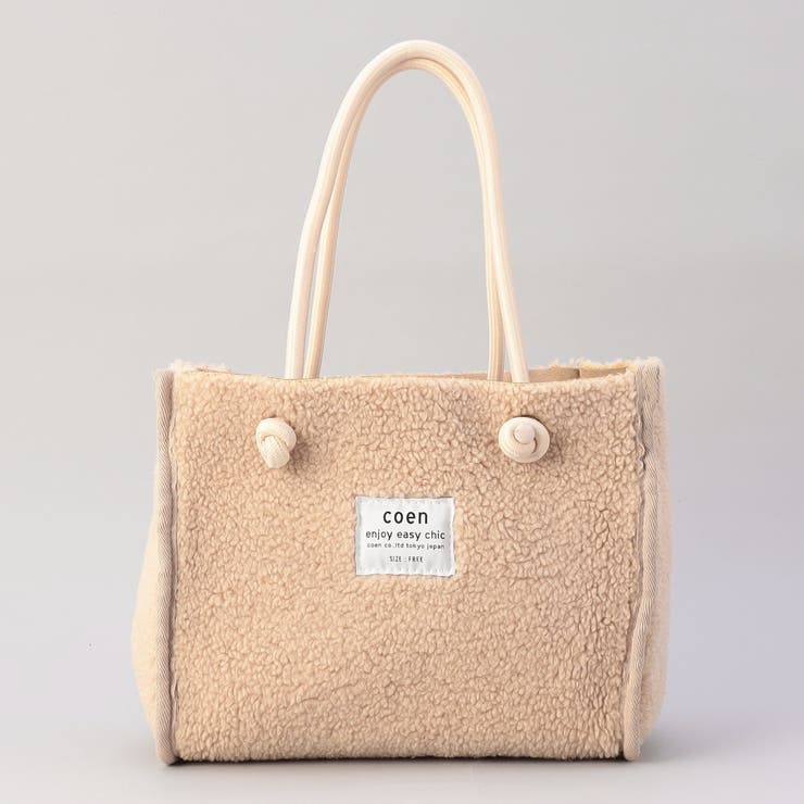 coenロゴ リバーシブルフェイクムートンボアトート | coen【women】 | 詳細画像13 