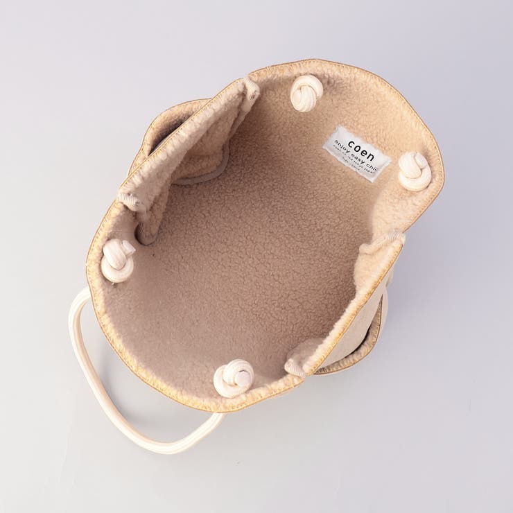 coenロゴ リバーシブルフェイクムートンボアトート | coen【women】 | 詳細画像17 