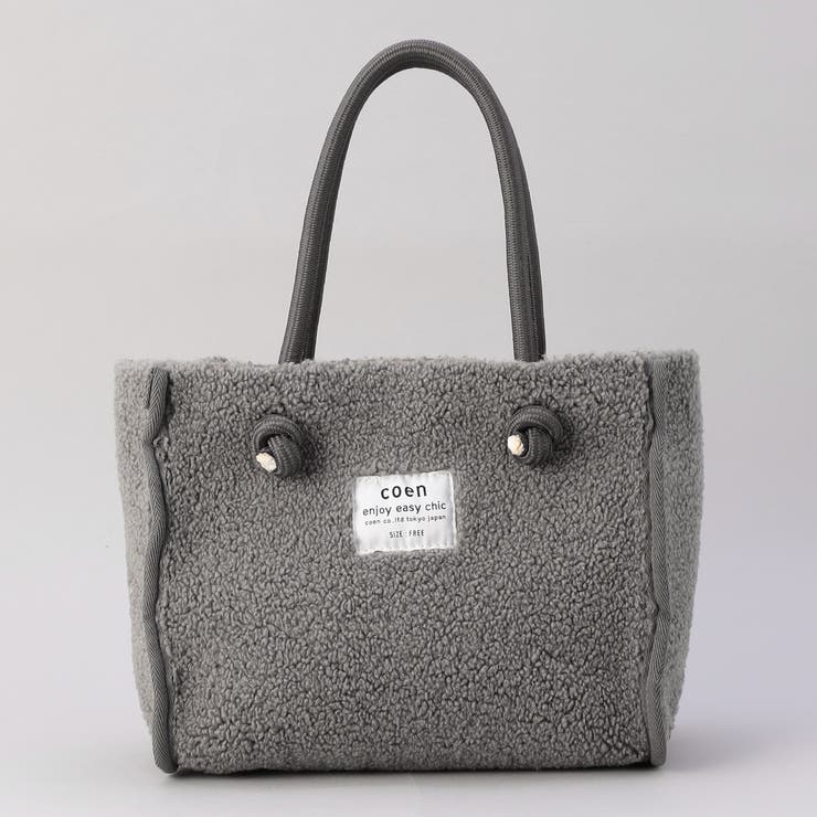 coenロゴ リバーシブルフェイクムートンボアトート | coen【women】 | 詳細画像20 