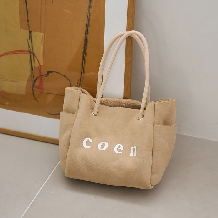 coenロゴ リバーシブルフェイクムートンボアトート | coen【women】 | 詳細画像5 