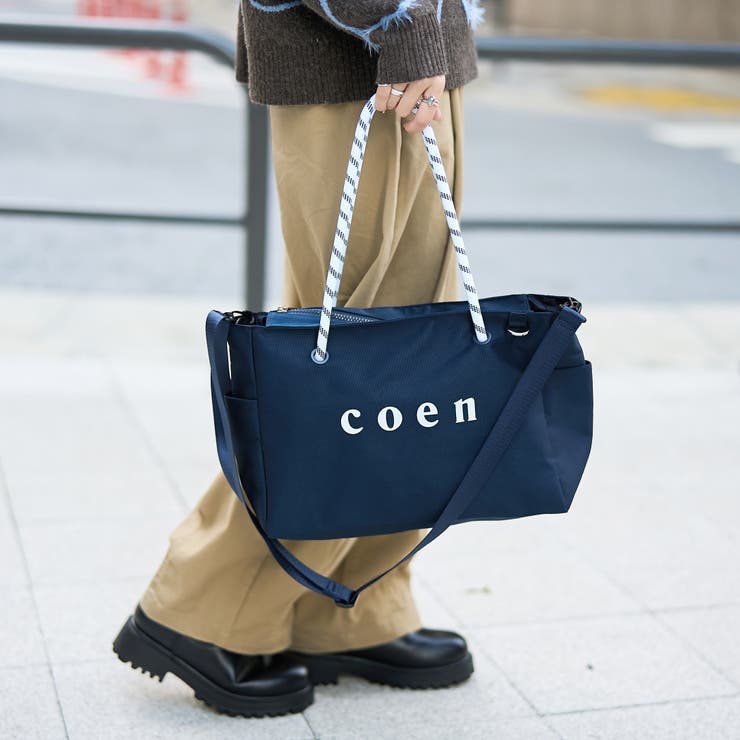 【再入荷 新色登場】coen（コーエン）ロゴ ポリキャンバスショルダーバッグ（W… | coen【women】 | 詳細画像12 