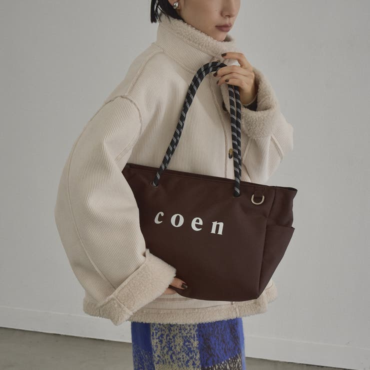 DK.BROWN | 【再入荷 新色登場】coen（コーエン）ロゴ ポリキャンバスショルダーバッグ（W… | coen【women】