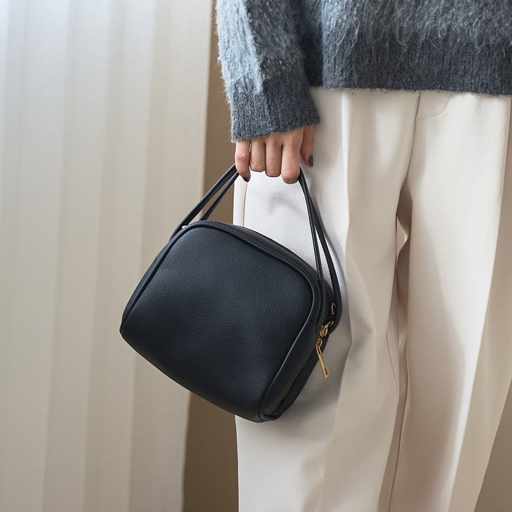 BLACK | 2way 配色スクエアミニバッグ | coen【women】