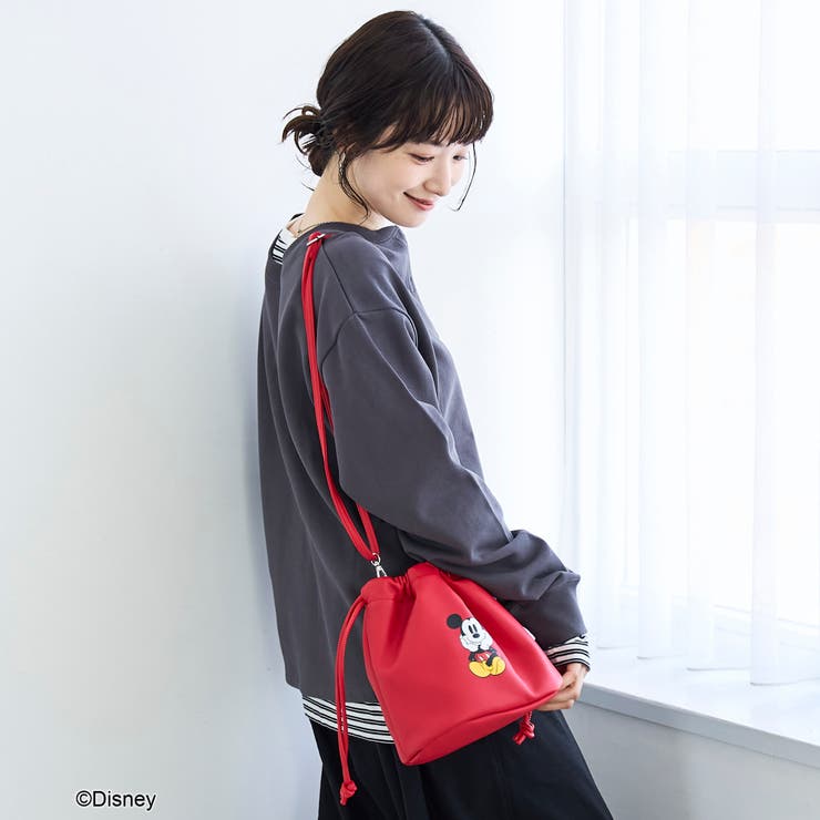 【MICKEY（ミッキー）/別注】レザーライク巾着バッグ | coen【women】 | 詳細画像11 