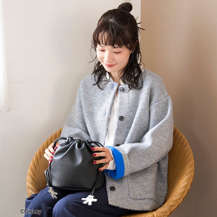 【MICKEY（ミッキー）/別注】レザーライク巾着バッグ | coen【women】 | 詳細画像15 