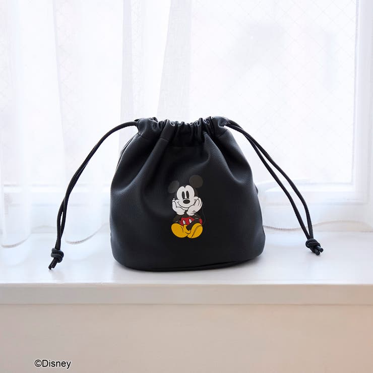 【MICKEY（ミッキー）/別注】レザーライク巾着バッグ | coen【women】 | 詳細画像9 