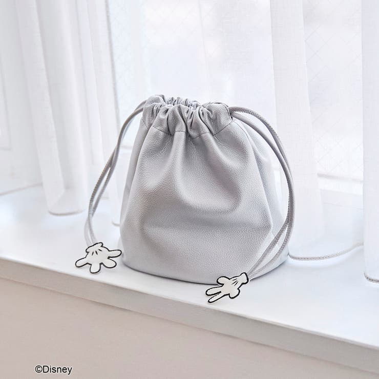 SILVER | 【MICKEY（ミッキー）/別注】レザーライク巾着バッグ | coen【women】