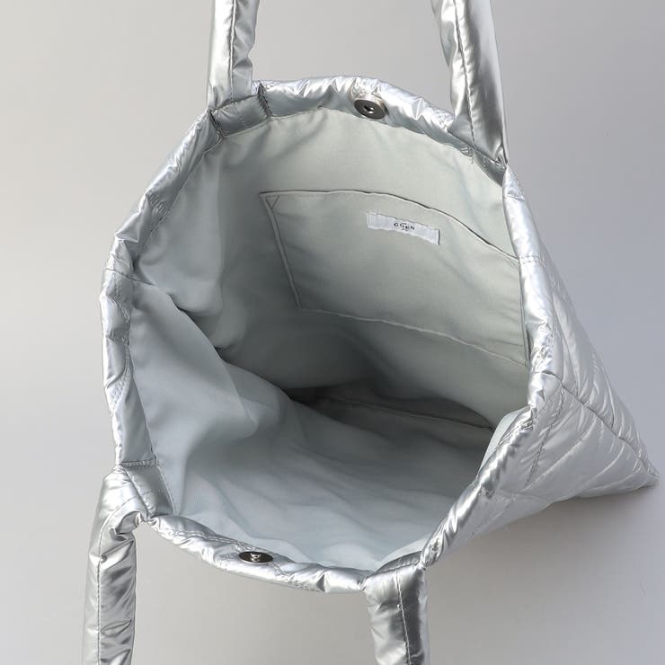 ロゴ刺繍 幾何柄 キルトトートバッグ | coen【women】 | 詳細画像11 